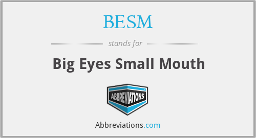What is the abbreviation for big eyes small mouth?